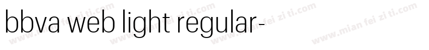 bbva web light regular字体转换